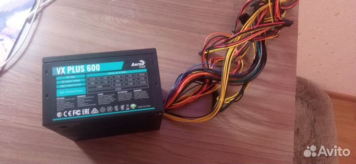 Блок питания aerocool vx plus 600w
