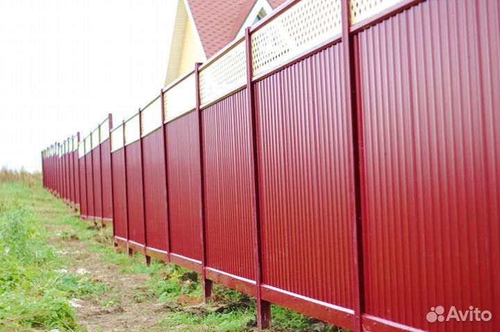 Заборы из профнастила