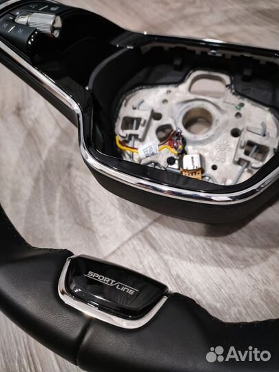 Руль Skoda подогрев лепестки KLR (без подушки)