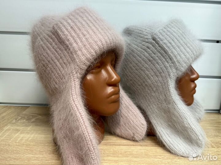 Шапка ушанка женская