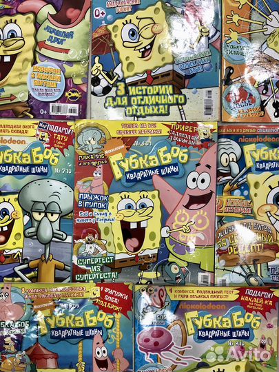 Журнал Губка Боб квадратные штаны 8 шт