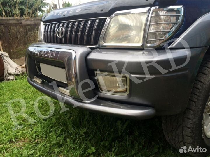 Накладка на Передний Бампер Land Cruiser Prado 95