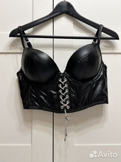 Кожаный топ корсет 75-80 D