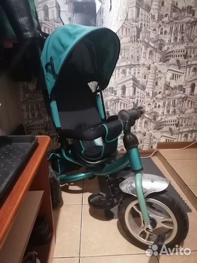 Детский велосипед коляска с ручкой