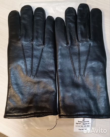 Перчатки кожаные на п/ш подкладке