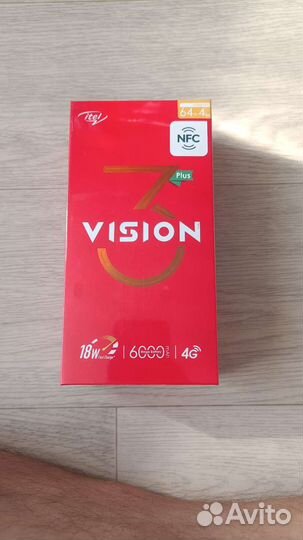 Смартфон Itel Vision 3 Plus 4/64 гб, 2SIM, голубой