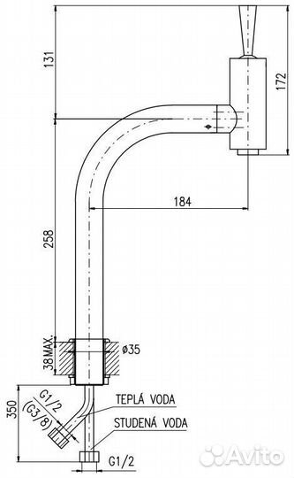 Смеситель для раковины RAV-Slezak seina jostic SE716.5