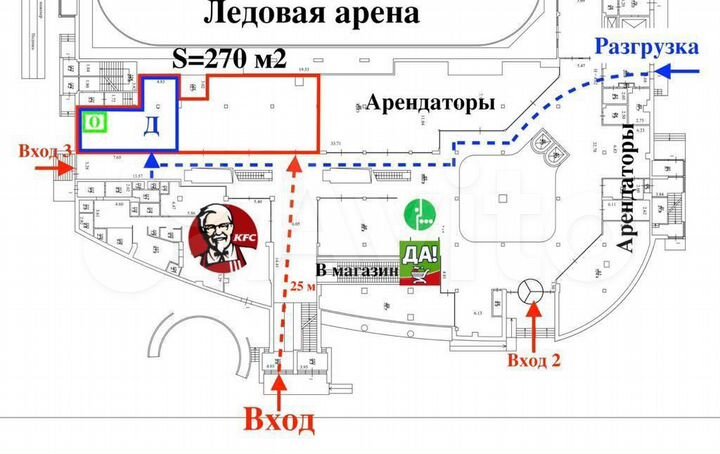 Торговая площадь, 270 м²