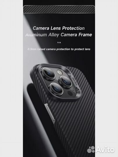 Чехол Кевларовый на iPhone 15 Pro Benks