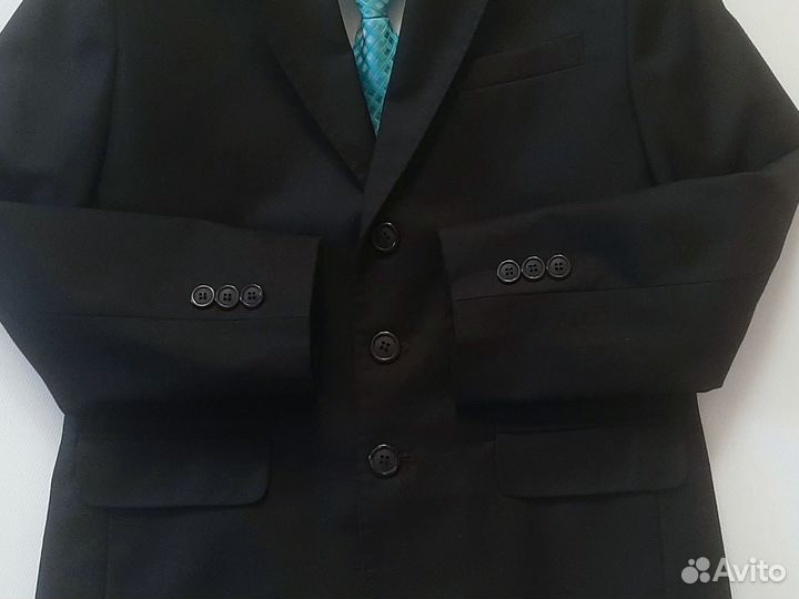 Пиджак школьный 134 для мальчика черный Sky Lake