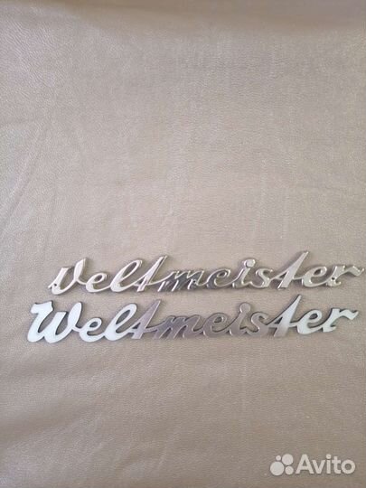 Шильдик Логотип Weltmeister аккордеон баян