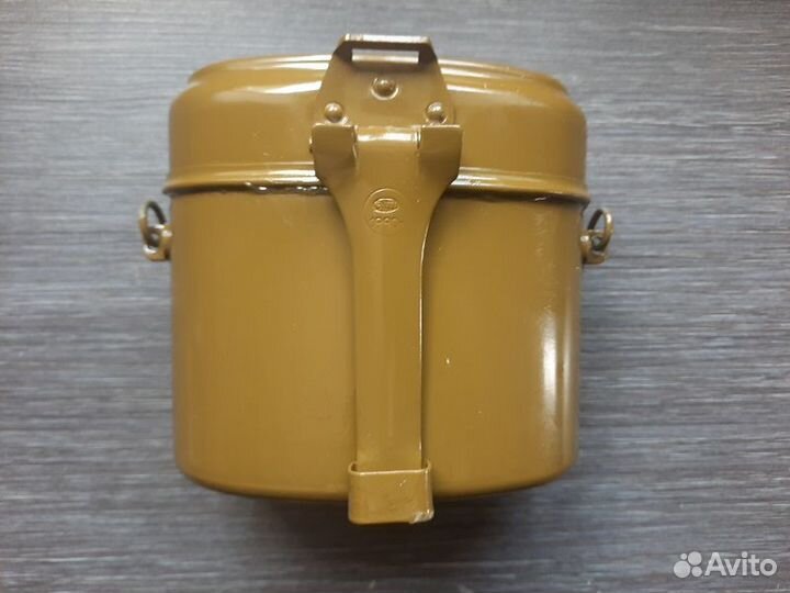 Солдатский котелок армейский, оригинал СССР