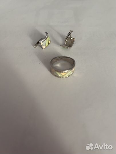 Комплект sokolov серьги и кольцо