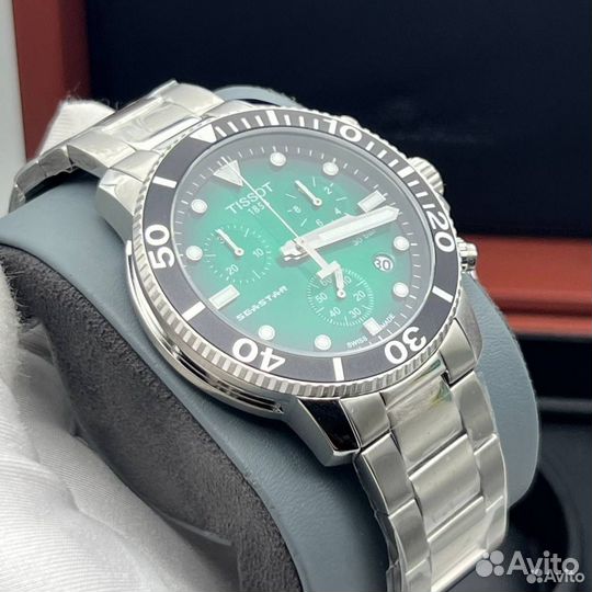 Часы Tissot seastar green steel