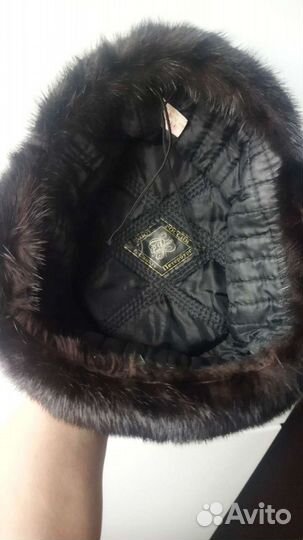 Норковая шапка мужская ушанка