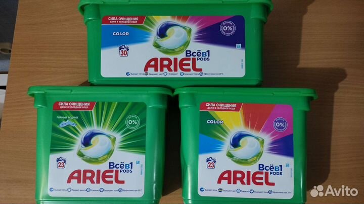 Ariel pods 30 и 23 color и горный родник