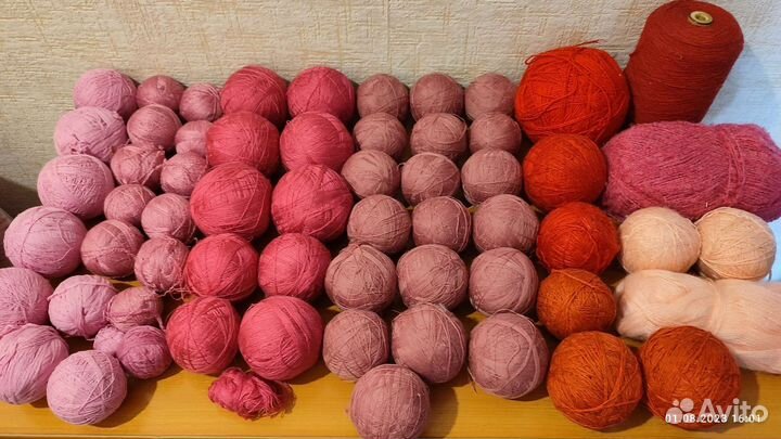 Пряжа. Нитки. Для вязания, рукоделия, поделок