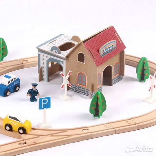 Железная дорога 88 деталей, совместима с Икеа