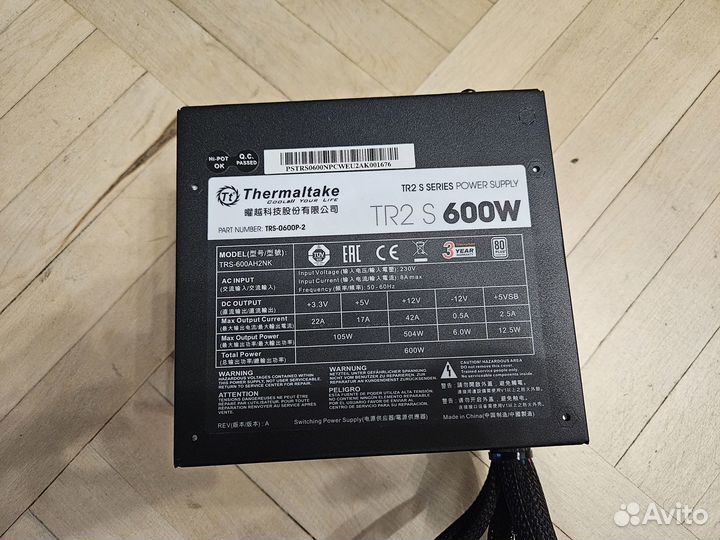 Блок питания Thermaltake TR2 S 600W