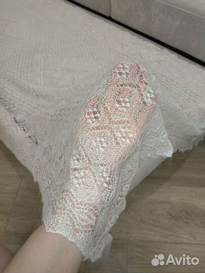 Пуховый платок паутинка