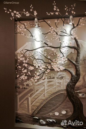 Роспись стен / барельеф на стен / услуги художника