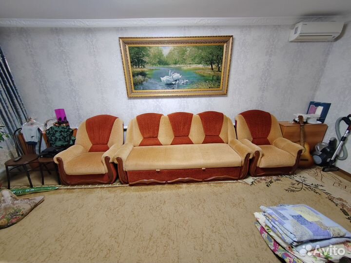 Диван раскладной с креслами