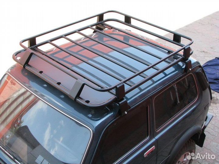 Корзина на крышу Нива 2121 1600х1200х130мм сварная