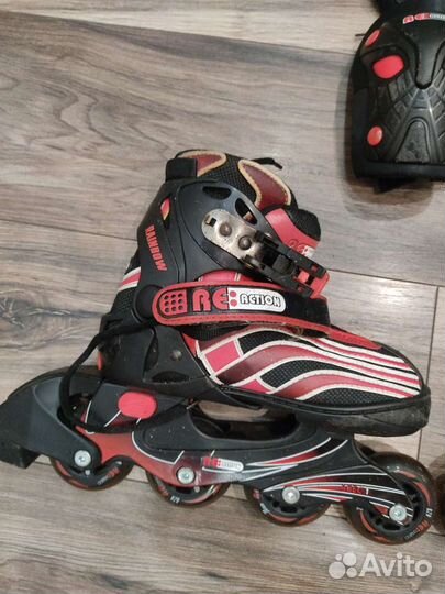 Роликовые коньки с защитой