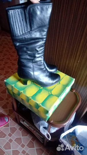 Сапоги кожа