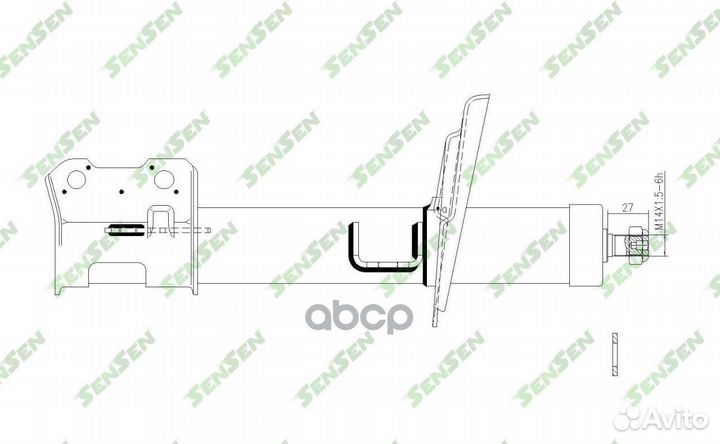 Амортизатор передний левый SenSen 42140527
