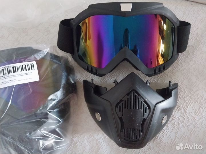 Очки горнолыжные маска с защитой