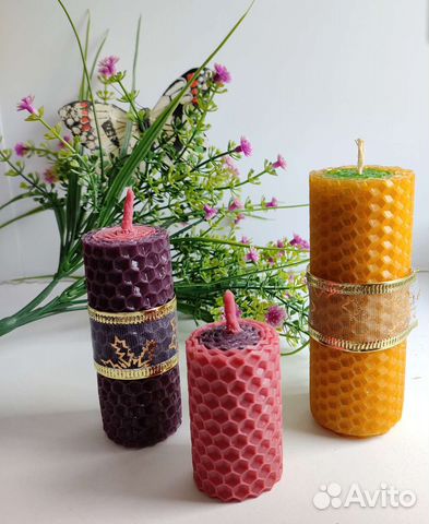 Набор свечей из вощины