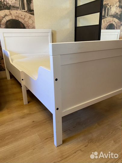 Детская кровать IKEA раздвижная сундвик