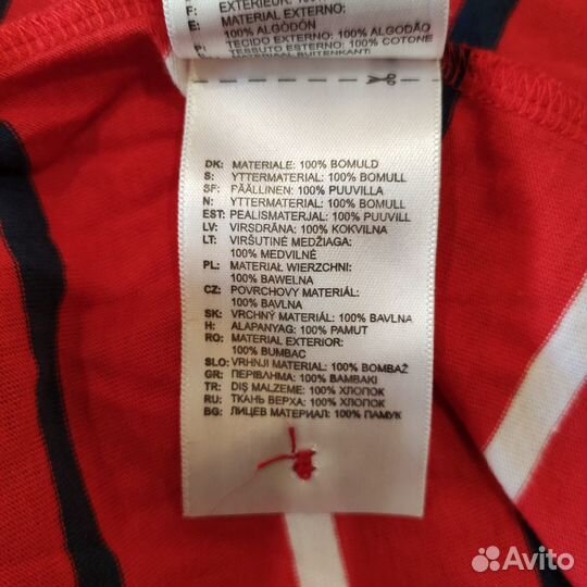 Reebok Поло красное H76923 8Y 8 лет (новое)