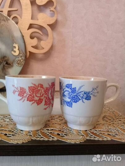 Бокалы фарфоровые