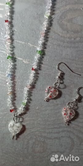 Комплект бижутерии (муранское стекло)