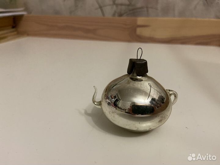 Стеклянные елочные игрушки СССР