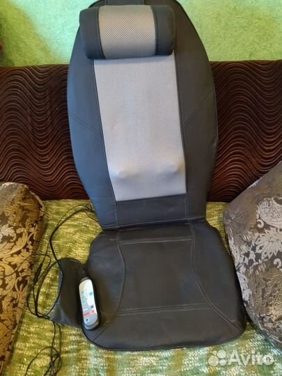 Массажная накидка на кресло для спины с подогревом