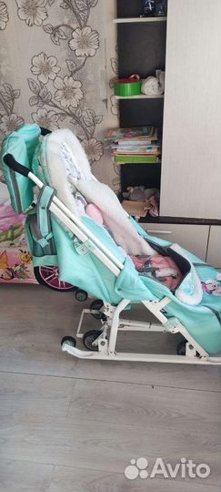 Детские санки коляска