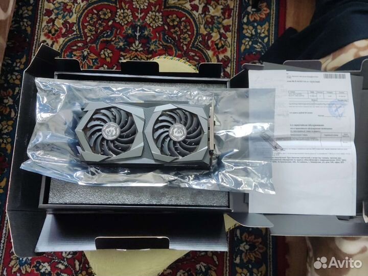 Видеокарта MSI 1650 Super неисправна