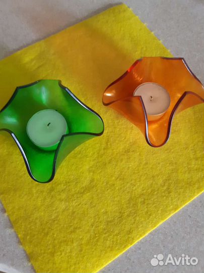 Подсвечник IKEA стекло