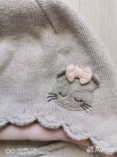 Шапочка для малышки H&M размер 68