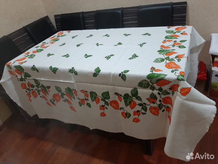 Скатерти лен + хлопок, СССР