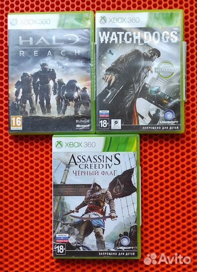 Assassins creed 4 Watch Dogs Halo для Xbox 360
