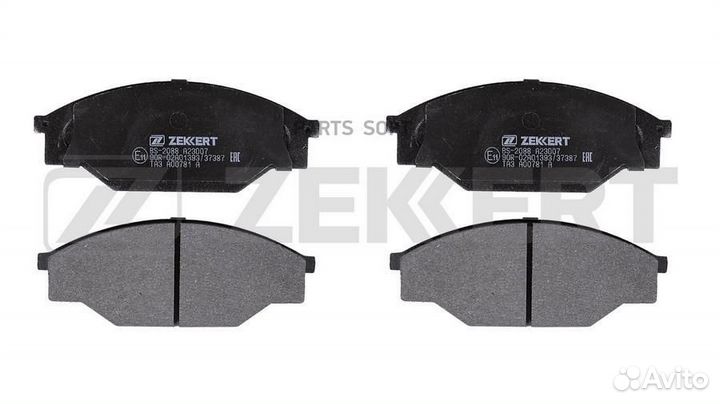 Zekkert BS-2088 Колодки торм. диск. передн. Toyota Dyna (H0 H80) 85- Hilux (N0) 83- Liteace (V0) 86