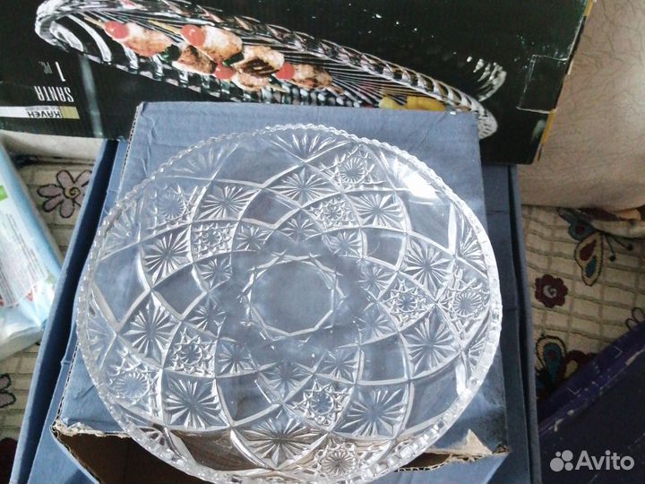 Блюдо круглое 29 см, набор из 6 блюд 17см