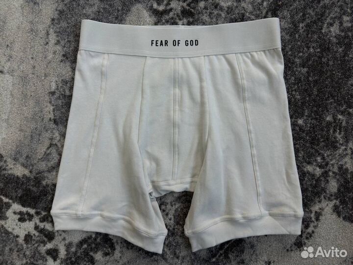 Трусы fear of god boxer briefs белые (2 пары)