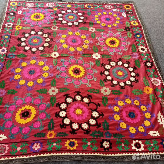 Узбекское винтажное Сюзане. Панно, покрывало. SZ13