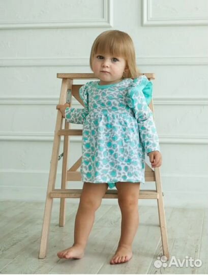 Платье боди для девочки 80