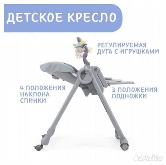 Стульчик для кормления Chicco polly magic relax